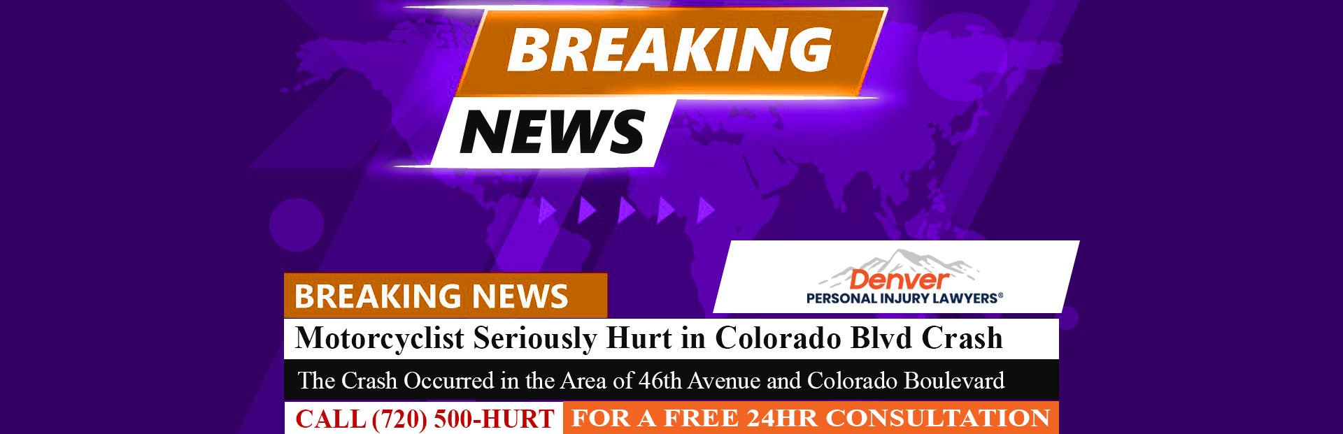[08-21-26] Motorcyclist Seriously Hurt in Colorado Blvd Crash, Fourth This Week in Denver