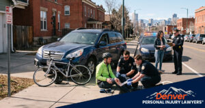 What Happens If a Car Hits You While Biking on a Denver Sidewalk?